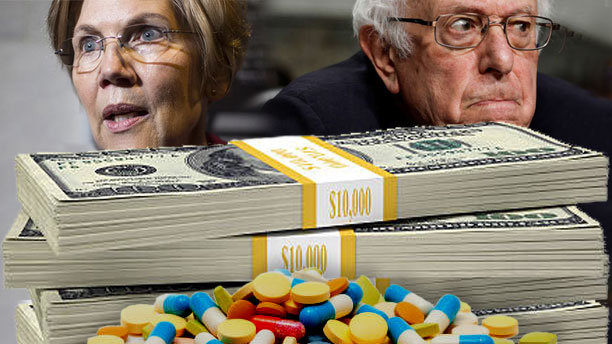 Elizabeth Warren and Bernie Sanders payed by Big Pharma